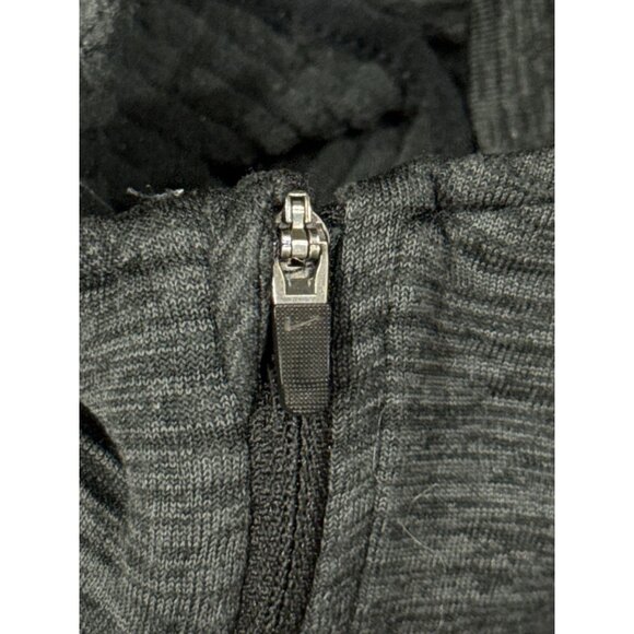 NIKE Dri Fit Pullover Men's XL Charcoal 1/4 Zip Reflective Running Waffle Knit - Picture 7 of 10